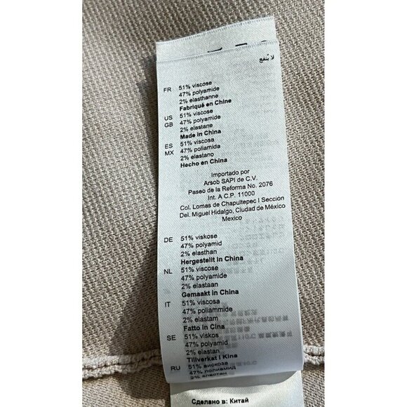 SANDRO PARIS Tilla Pink Blush Ruffle-Trim Embellished Rib-Knit Mini Dress - Picture 13 of 13